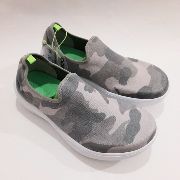 Oofos Women'S Oomg Eezee Low Shoes Green Camo